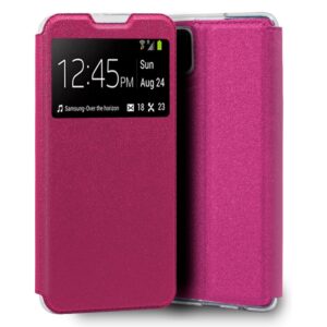 Funda Flip Cover para Samsung Galaxy A12 / M12 Liso Rosa