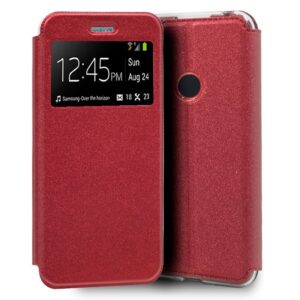 Funda Flip Cover para Xiaomi Redmi Note 8 / Note 8 (2021) Liso Rojo