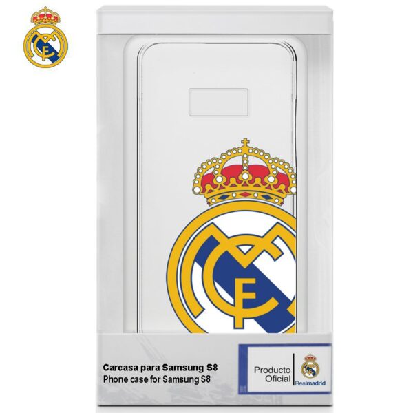 Carcasa para Samsung S8 Licencia Fútbol Real Madrid Transparente
